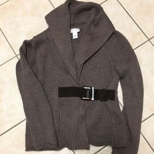Soft Surroundings Belted Sweater